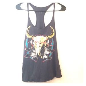 Bandit Brand cow skull tank